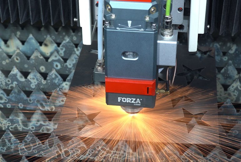 maquina de corte láser de marca forza